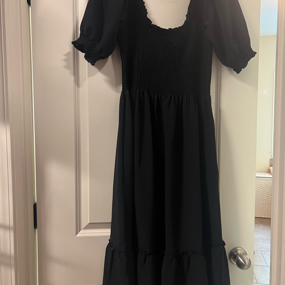 Hill House Black Crepe dress